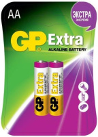 Батарейка Gp Extra Alkaline 15AX АА LR06, 2шт/уп